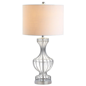 Honore 28" Metal Wire Frame LED Table Lamp - JONATHAN Y